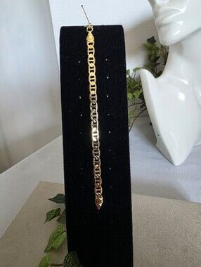 Small 6" Gold Filled Mariners Link Chain Bracelet Adult Or Child